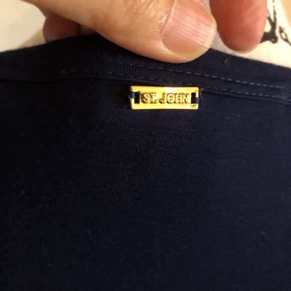 Vintage designer ST JOHN top blouse shirt size Small - Picture 2 of 4